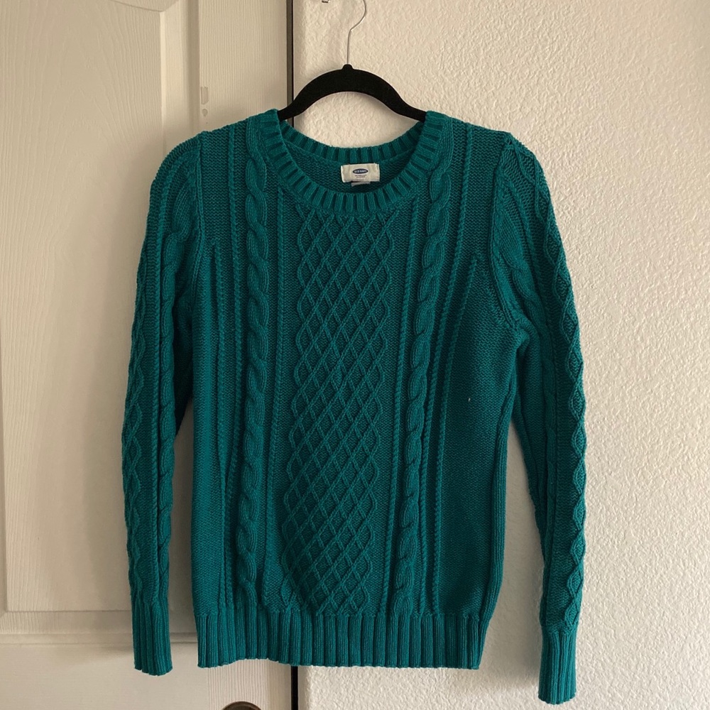 Old navy emerald green knitted sweater